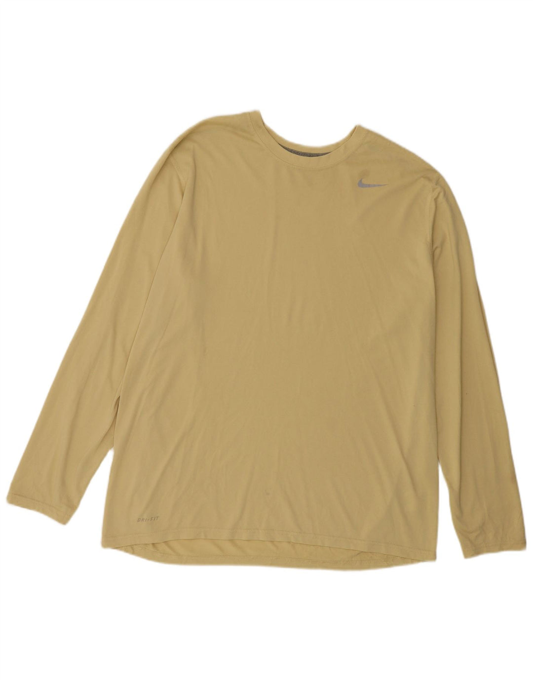 Ανδρικό τοπ Nike Dri Fit Μακρυμάνικο XL Κίτρινο πολυεστέρα