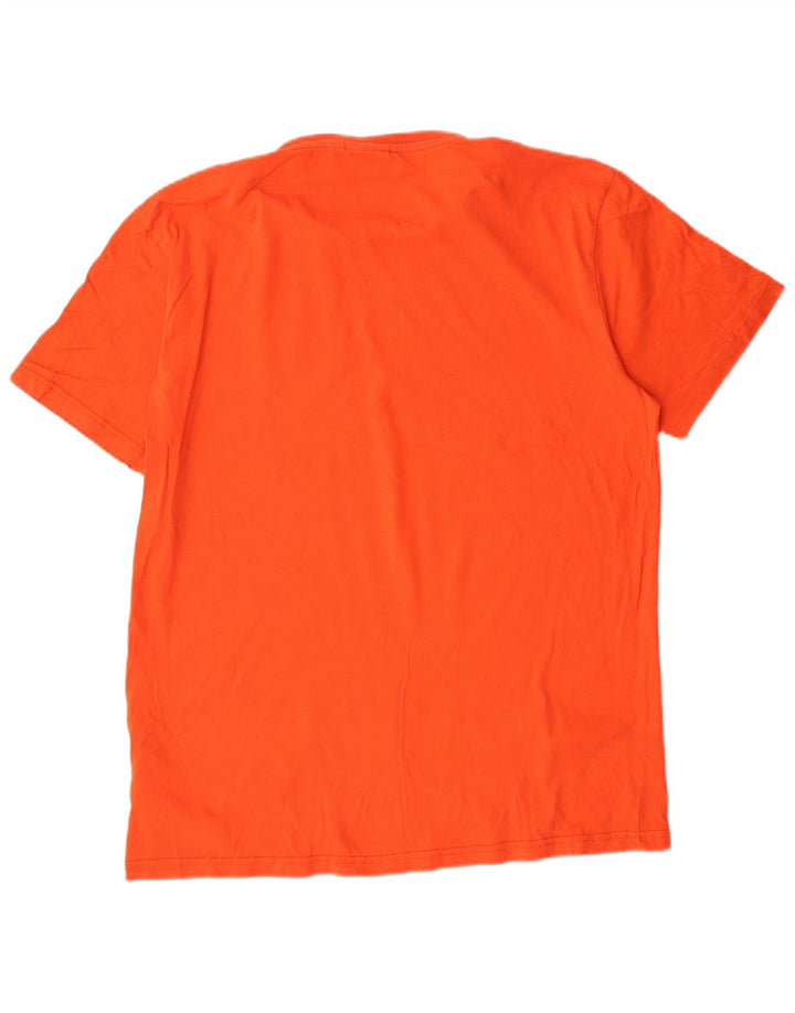NAPAPIJRI Ανδρικό T-Shirt Top μεγάλο πορτοκαλί βαμβακερό