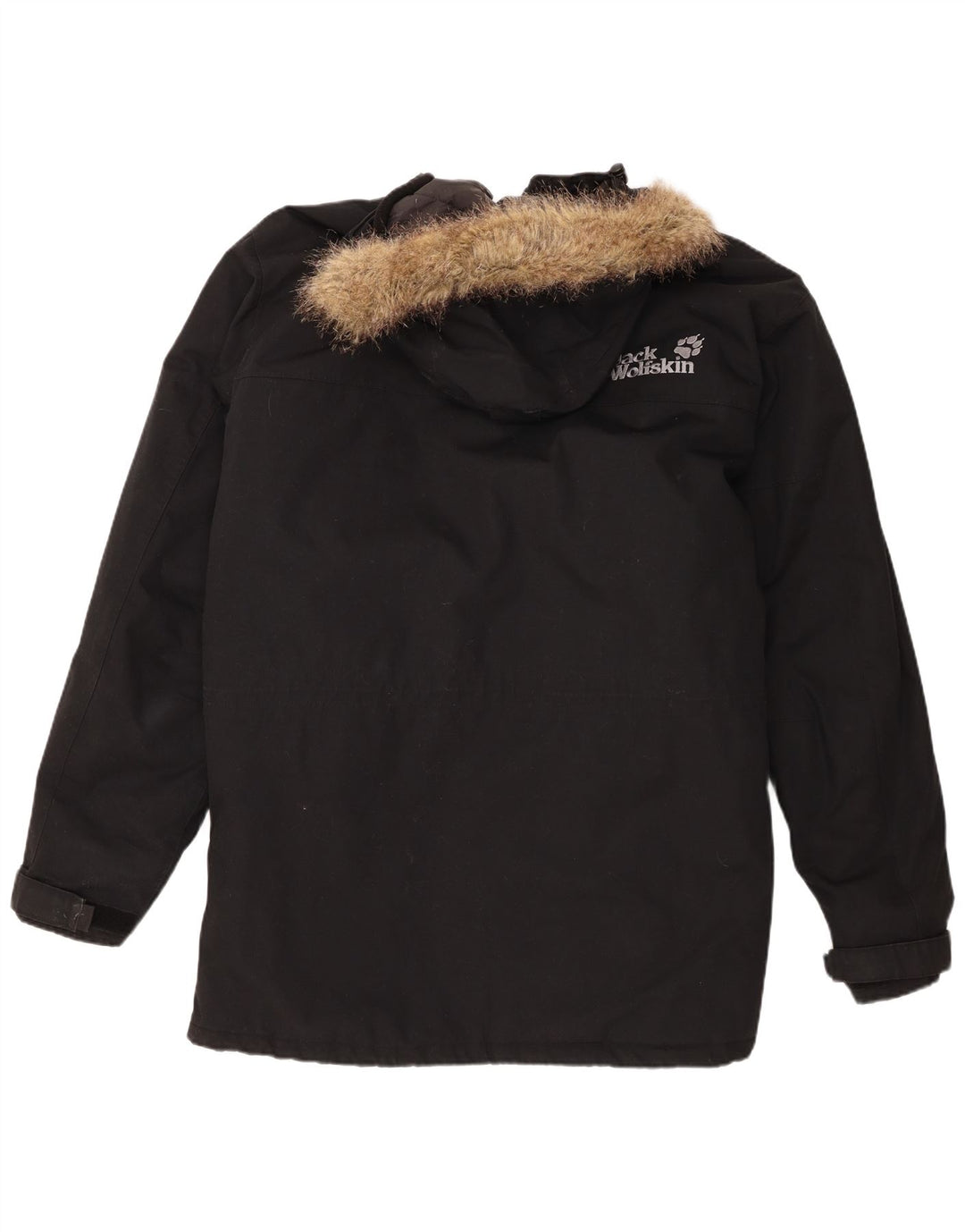 Jack Wolfskin Ανδρικό μπουφάν Parka με κουκούλα UK 44 2XL Μαύρο πολυεστέρα