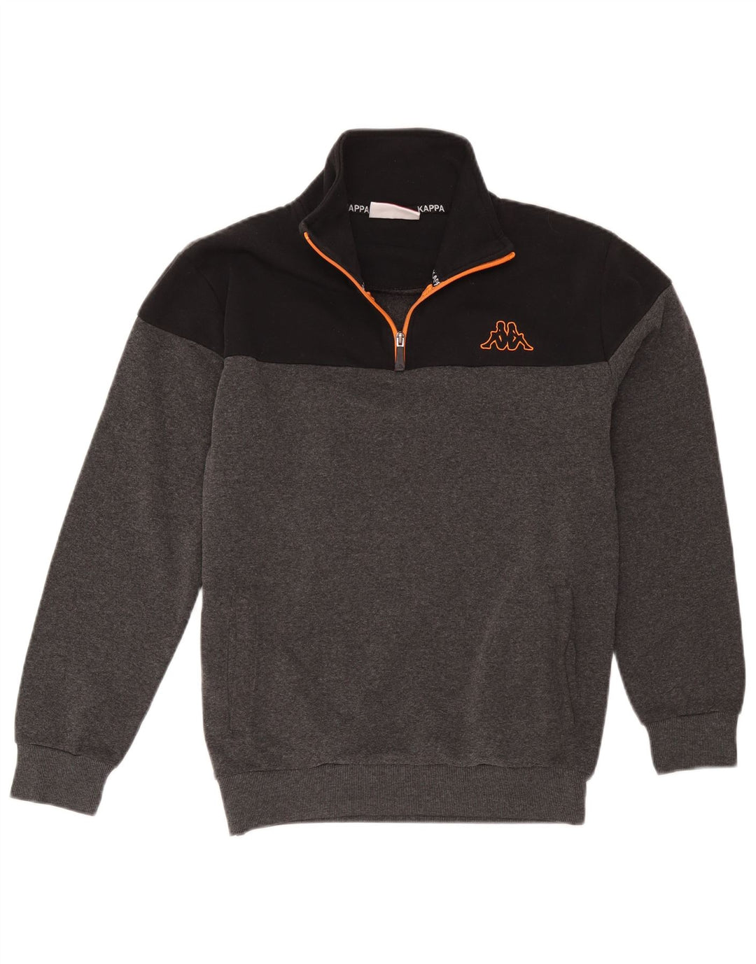 Kappa Ανδρικό φερμουάρ Fleece Jumper με μεγάλο γκρι χρώμα πολυεστέρας