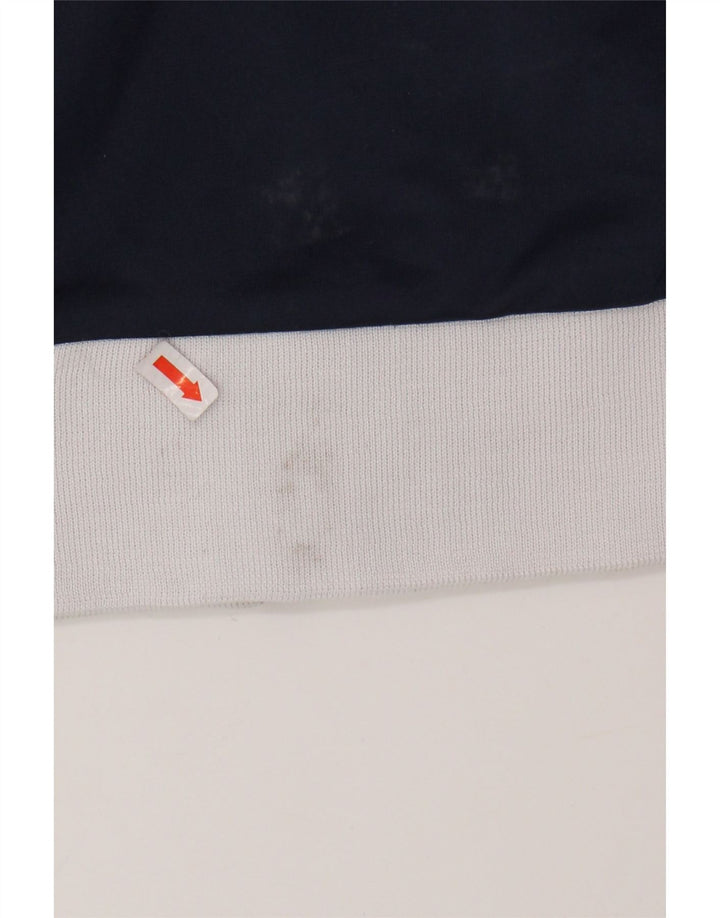 Ανδρική αθλητική φόρμα ASICS Top μπουφάν Small Navy Blue Colorblock Polyester