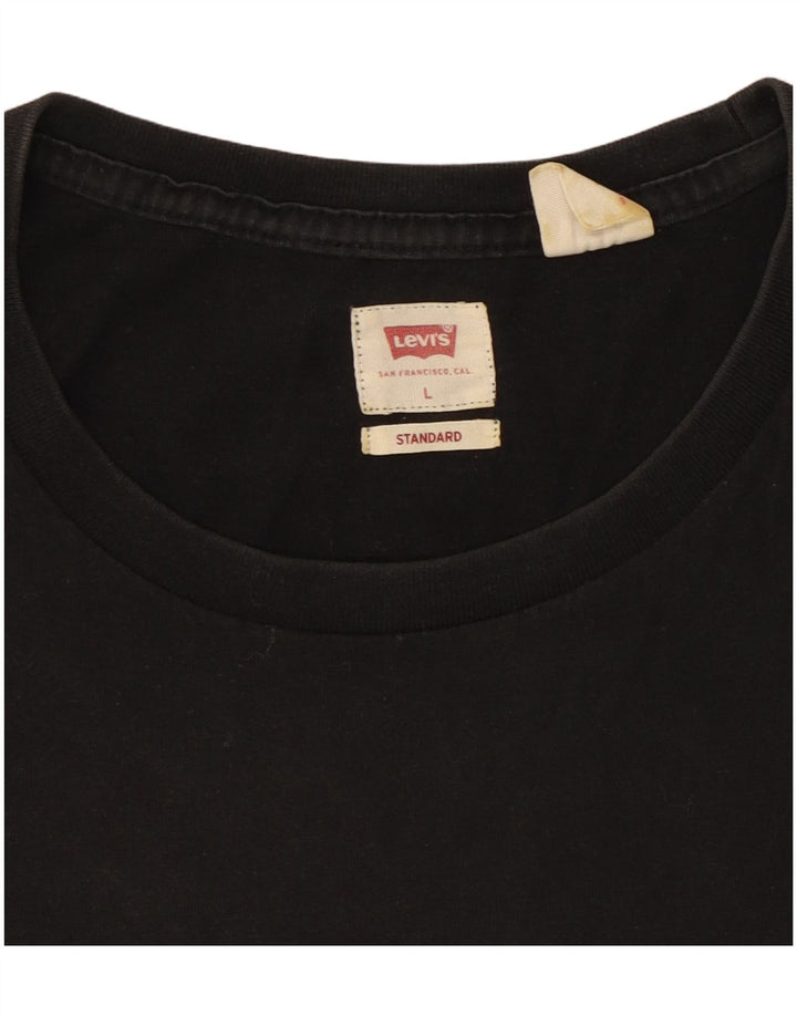 Ανδρικό T-Shirt Levi's Standard Top Large Μαύρο