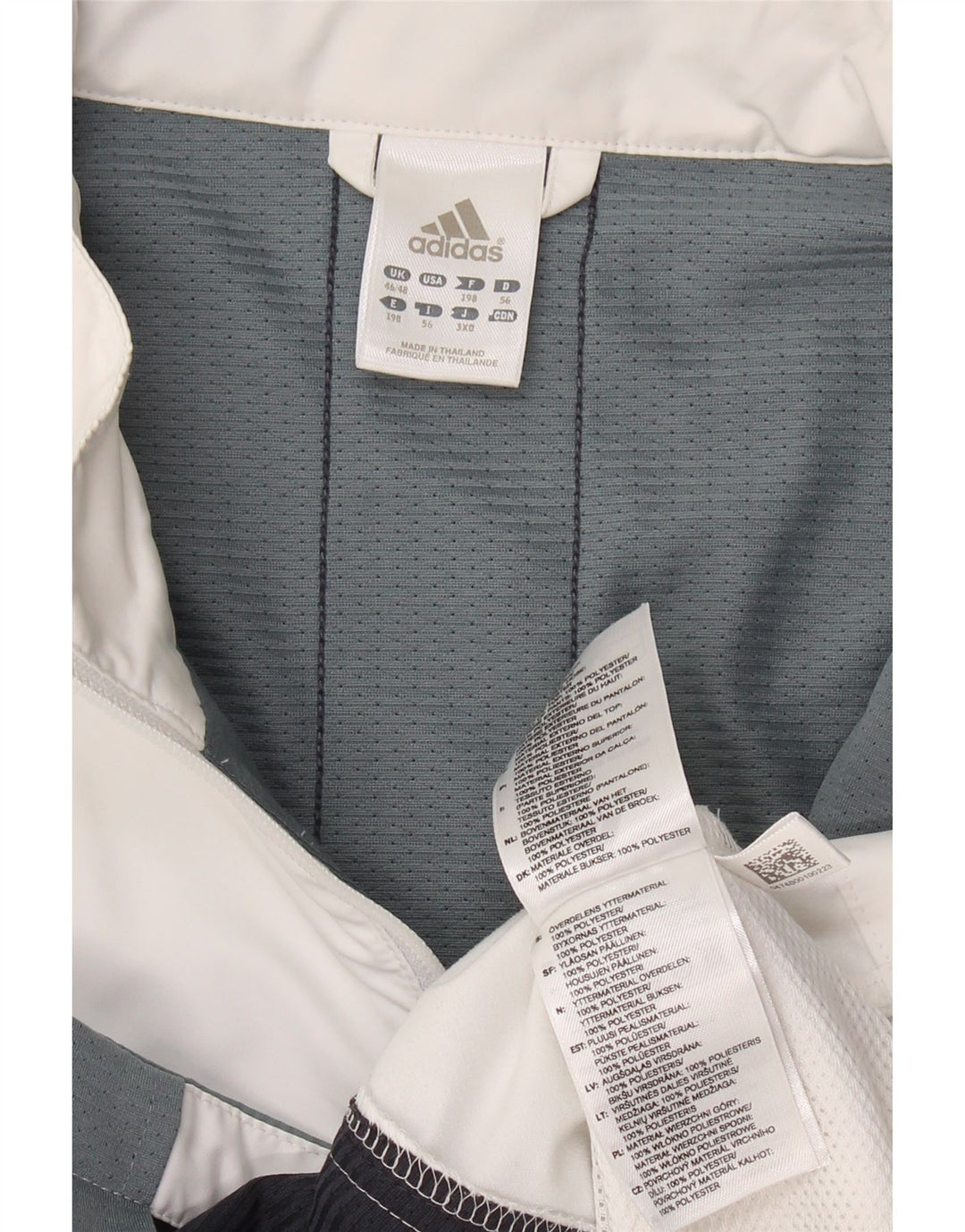 Ανδρική φόρμα ADIDAS Top Jacket UK 46/48 XL Λευκό πολύχρωμο πολυεστέρα