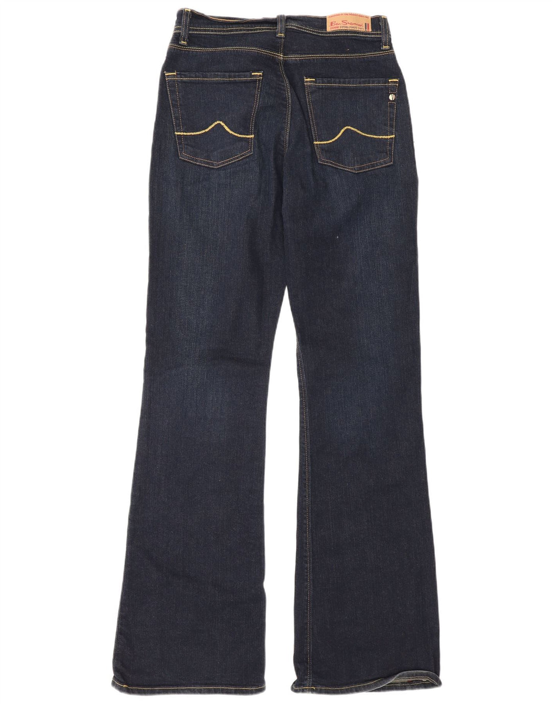 Ben Sherman Γυναικείο Bootcut Jeans W28 L32 Navy Blue Cotton