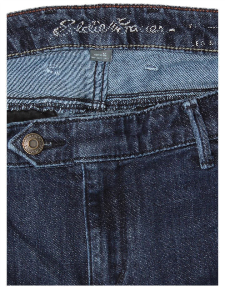 EDDIE BAUER Γυναικείο τζιν με καμπύλες ίσιο US 14 XL W36 L28 Navy Blue βαμβακερό