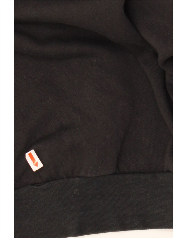 Γυναικεία φούτερ ADIDAS Crop Oversized Jumper UK 16/18 μεγάλο μαύρο βαμβακερό