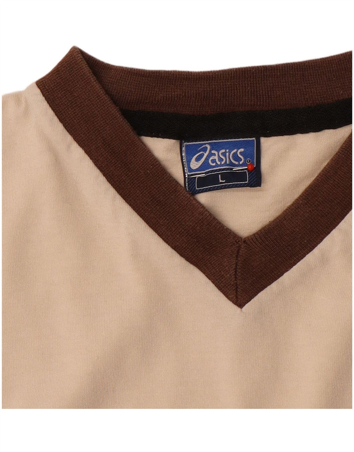 Ανδρικό T-Shirt Asics Top Large Beige