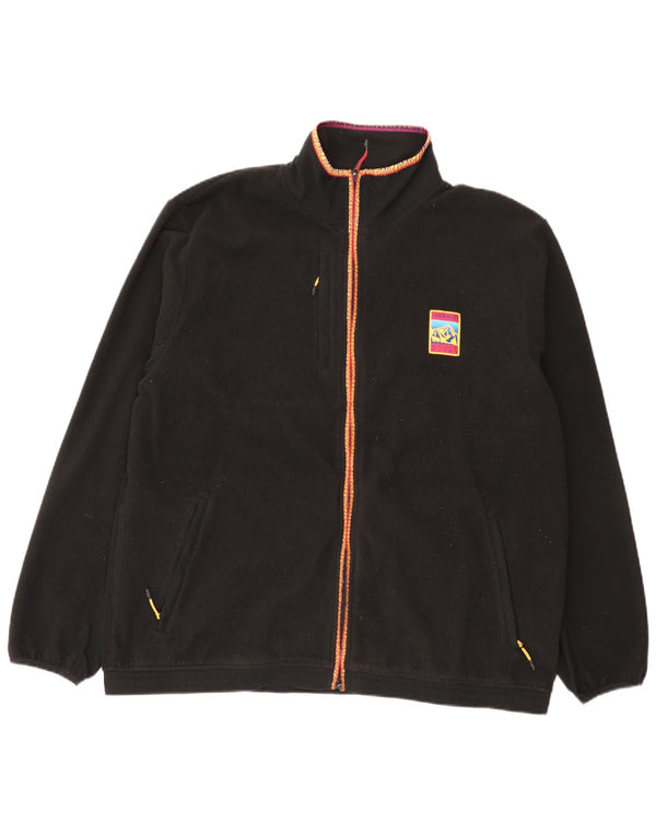 Ανδρικό Fleece Jacket Adidas UK 42 XL Μαύρο Πολυεστέρας