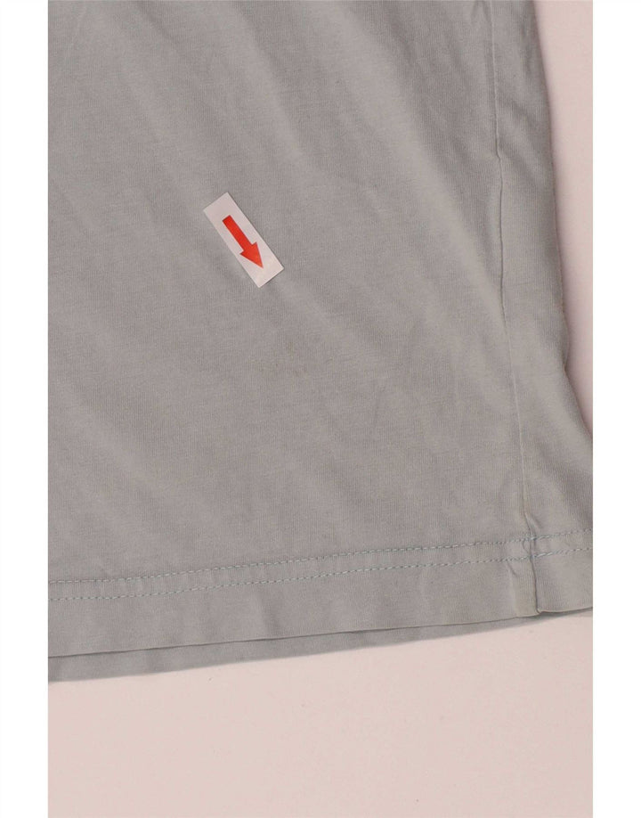 Ανδρικό T-Shirt γραφικό Ted Baker Top Size 4 Μεγάλο Μπλε Βαμβακερό