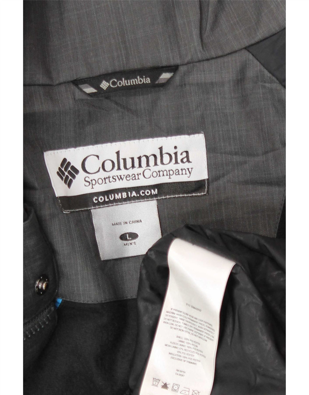Ανδρικό τζάκετ Columbia Windbreaker UK 40 Large Grey Polyester