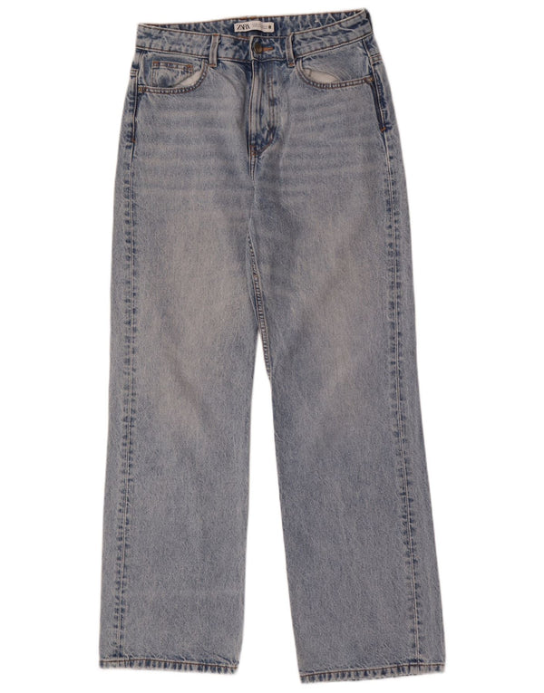 Zara γυναικείο ψηλόμεσο τζιν EU 38 Small W28 L32 Μπλε βαμβακερό
