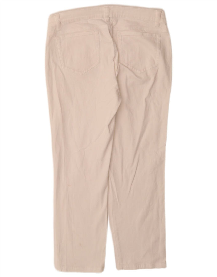 Γυναικείο ίσιο τζιν Orvis US 10 Large W30 L28 Λευκό βαμβακερό
