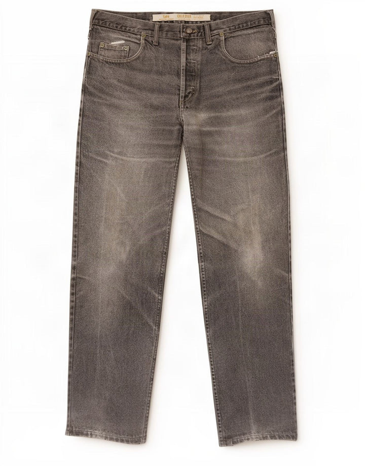Lee Mens Loose Jeans W36 L32 Γκρι βαμβακερό