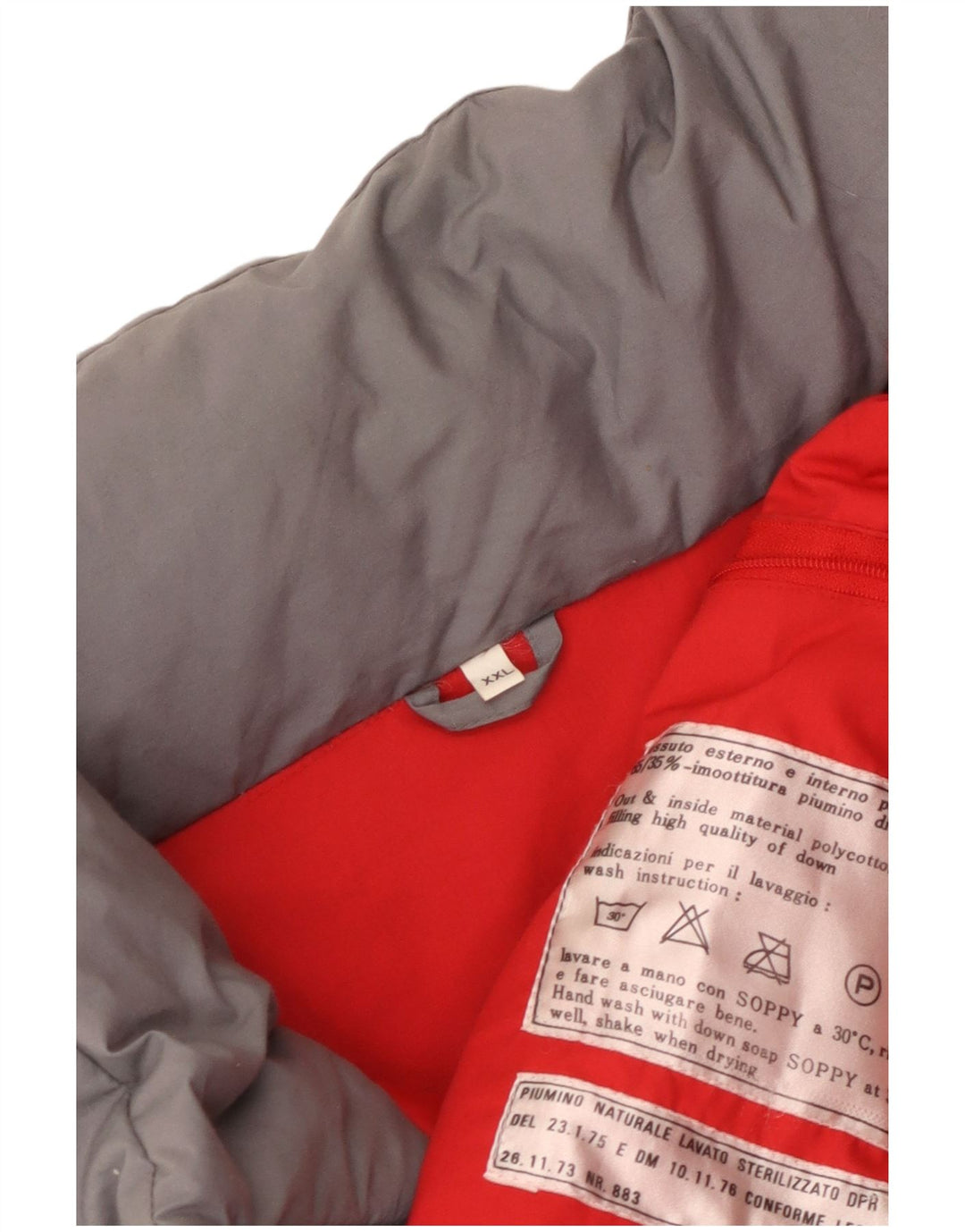 Vintage Ανδρικό μπουφάν με κουκούλα UK 44 2XL Γκρι πολυεστέρας