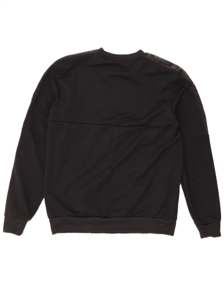 Ανδρικό γραφικό φούτερ Adidas Jumper Μεσαίο μαύρο πολυεστέρα
