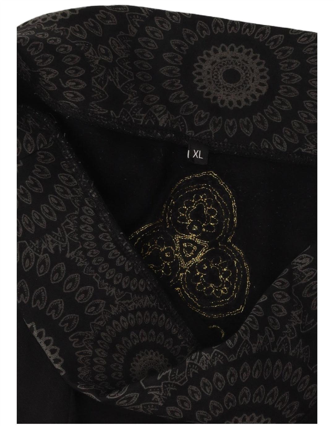 DESIGUAL Γυναικεία Midi Φούστα XL W36 Black Paisley
