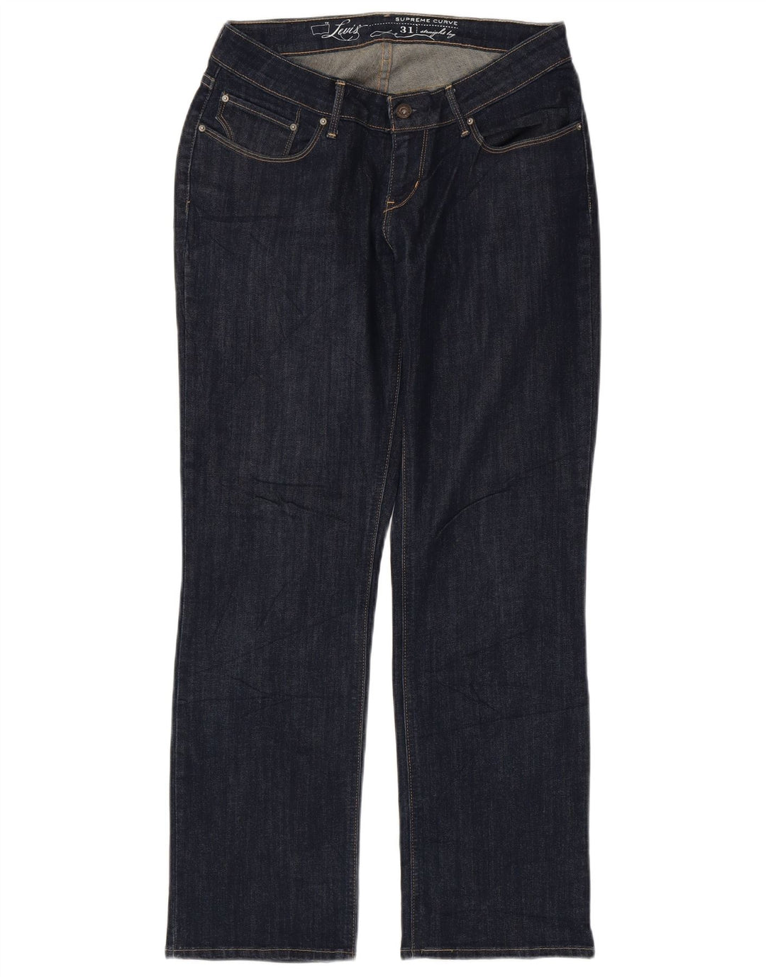 Γυναικείο τζιν ίσιο LEVI'S W31 L30 Navy Blue Cotton