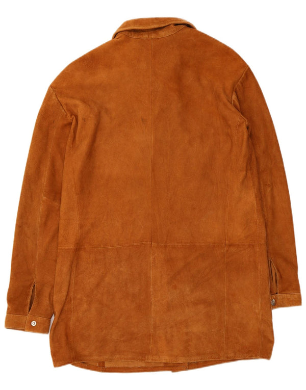 Pull & Bear Γυναικείο Suede Jacket UK 10 Small Beige