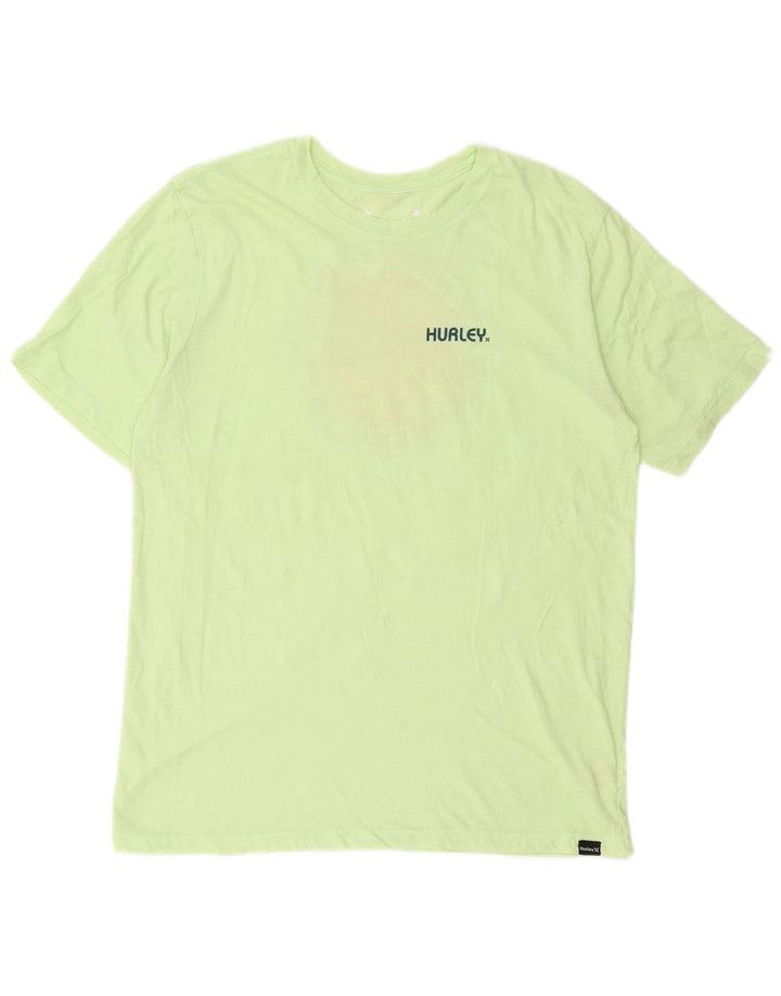 Ανδρικό γραφικό T-Shirt Hurley Top Μεσαίο πράσινο βαμβακερό
