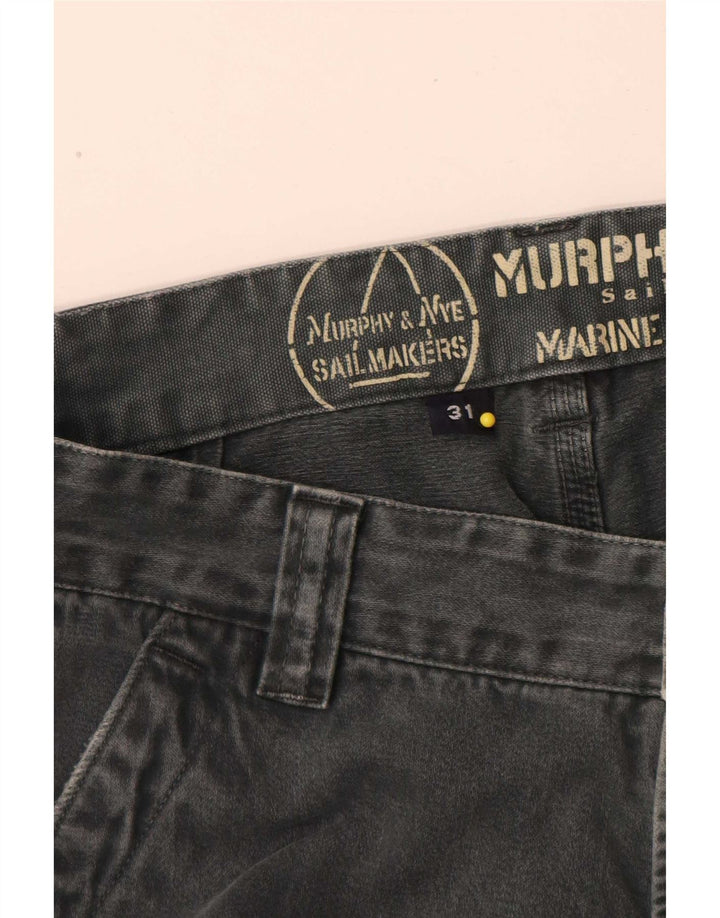 Murphy & Nye Ανδρικό ίσιο παντελόνι Cargo W31 L31 Γκρι βαμβακερό