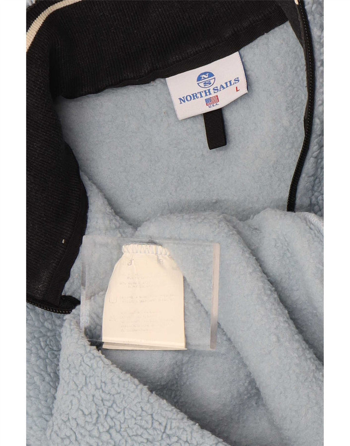 North Sails Ανδρικό φερμουάρ Fleece Jumper Μεγάλο Μπλε Πολυεστέρας