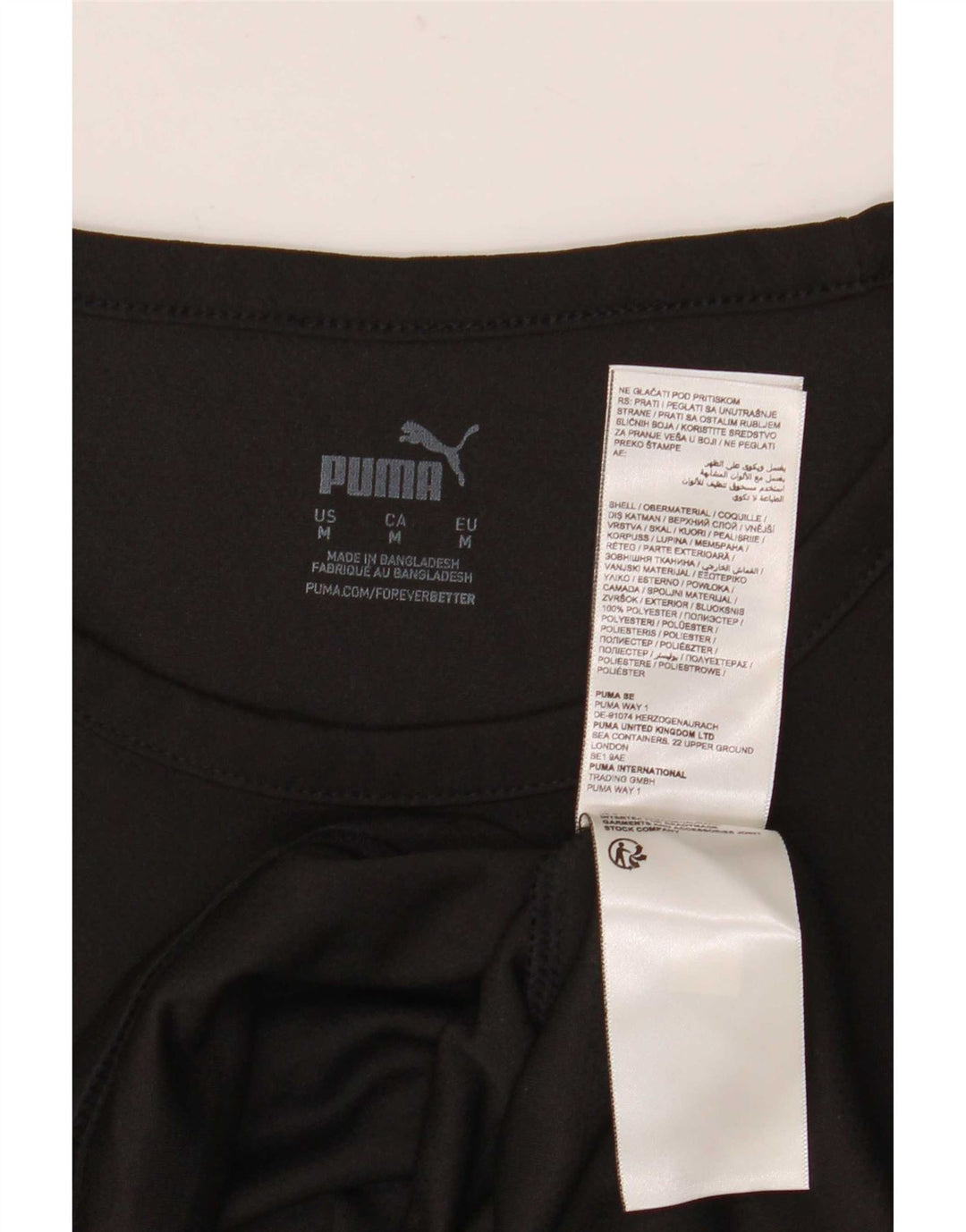 Ανδρικό T-Shirt Puma Top Medium Black Colorblock Πολυεστέρας