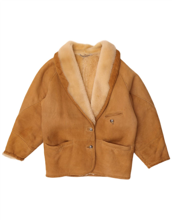 Conbipel Γυναικείο Μπουφάν Shearling Oversized IT 42 Μεσαίο Καφέ