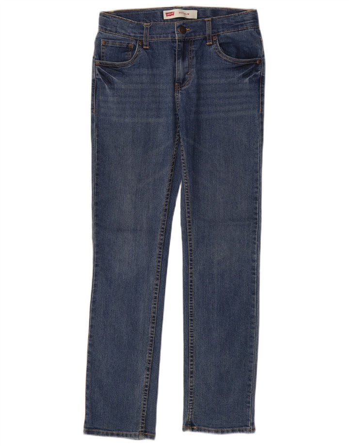 LEVI'S Girls 511 Slim Jeans 13-14 Years Blue Cotton
