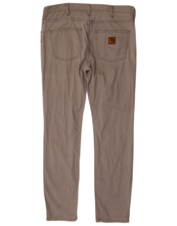 CARHARTT Ανδρικό Slim Casual Παντελόνι W36 L34 Γκρι βαμβακερό