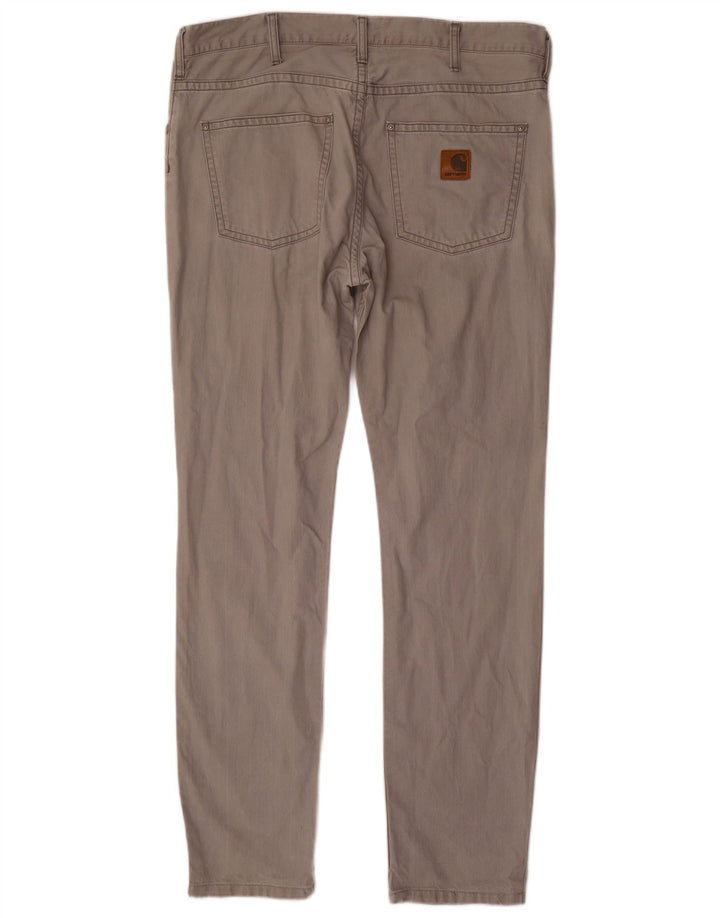 CARHARTT Ανδρικό Slim Casual Παντελόνι W36 L34 Γκρι βαμβακερό