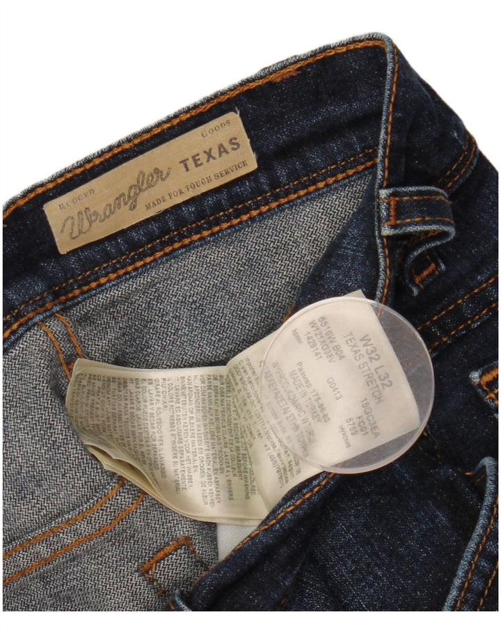 Ανδρικό τζιν ίσιο WRANGLER Texas Stretch W32 L32 Μπλε βαμβακερό