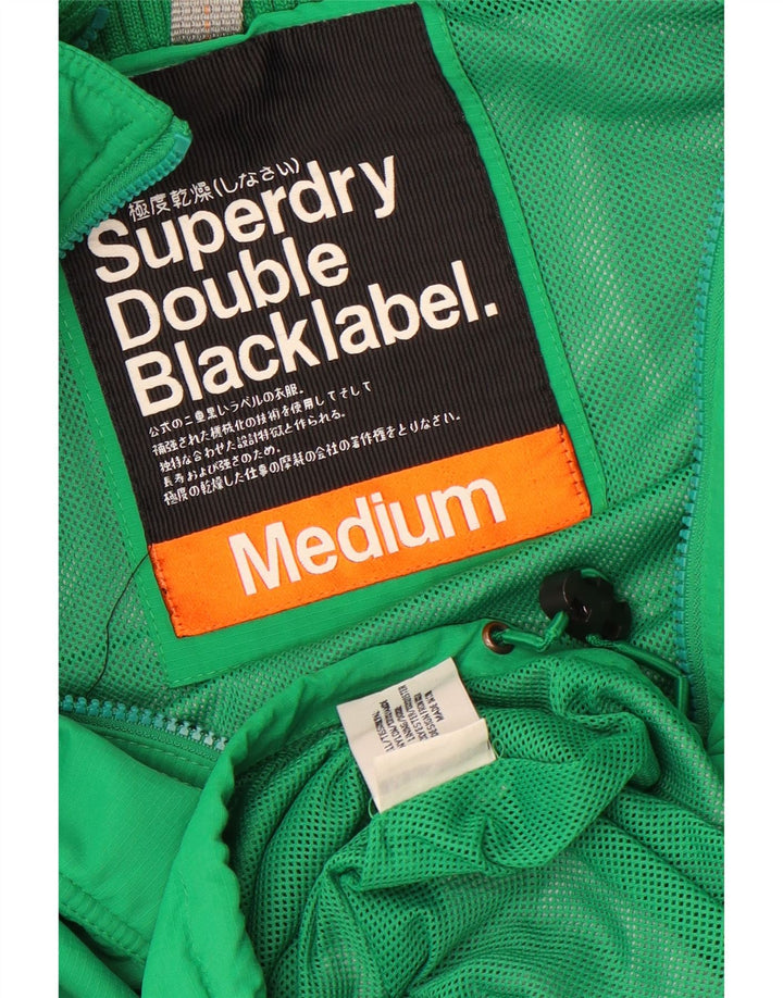 Superdry Ανδρικό διπλό Blacklabel Windbreaker Jacket UK 38 Medium Green Nylon