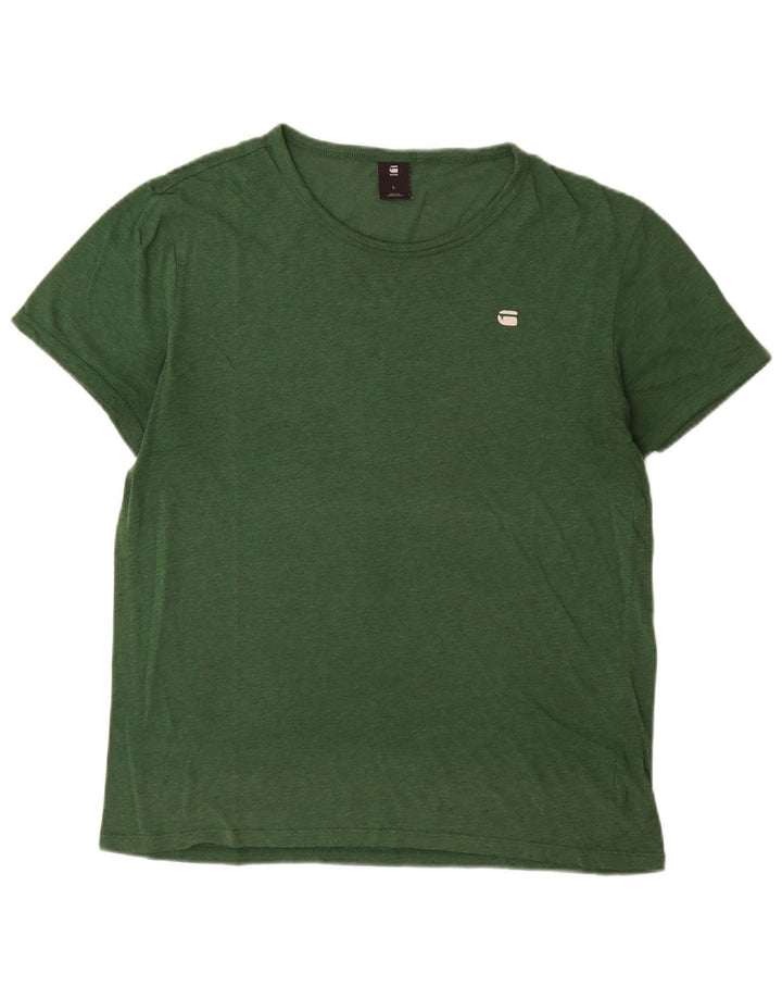 Ανδρικό T-Shirt G-Star Top μεγάλο πράσινο βαμβακερό