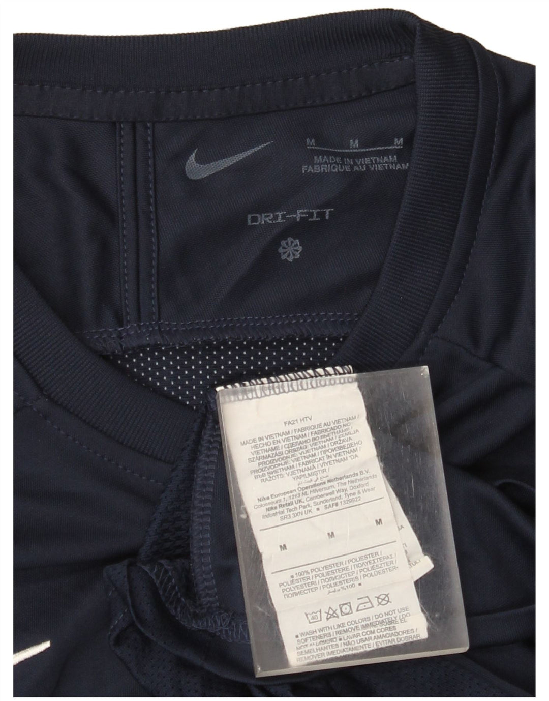 Ανδρικό T-shirt Nike Dri Fit Τοπ μεσαίου μπλε ναυτικού χρώματος πολυεστέρας