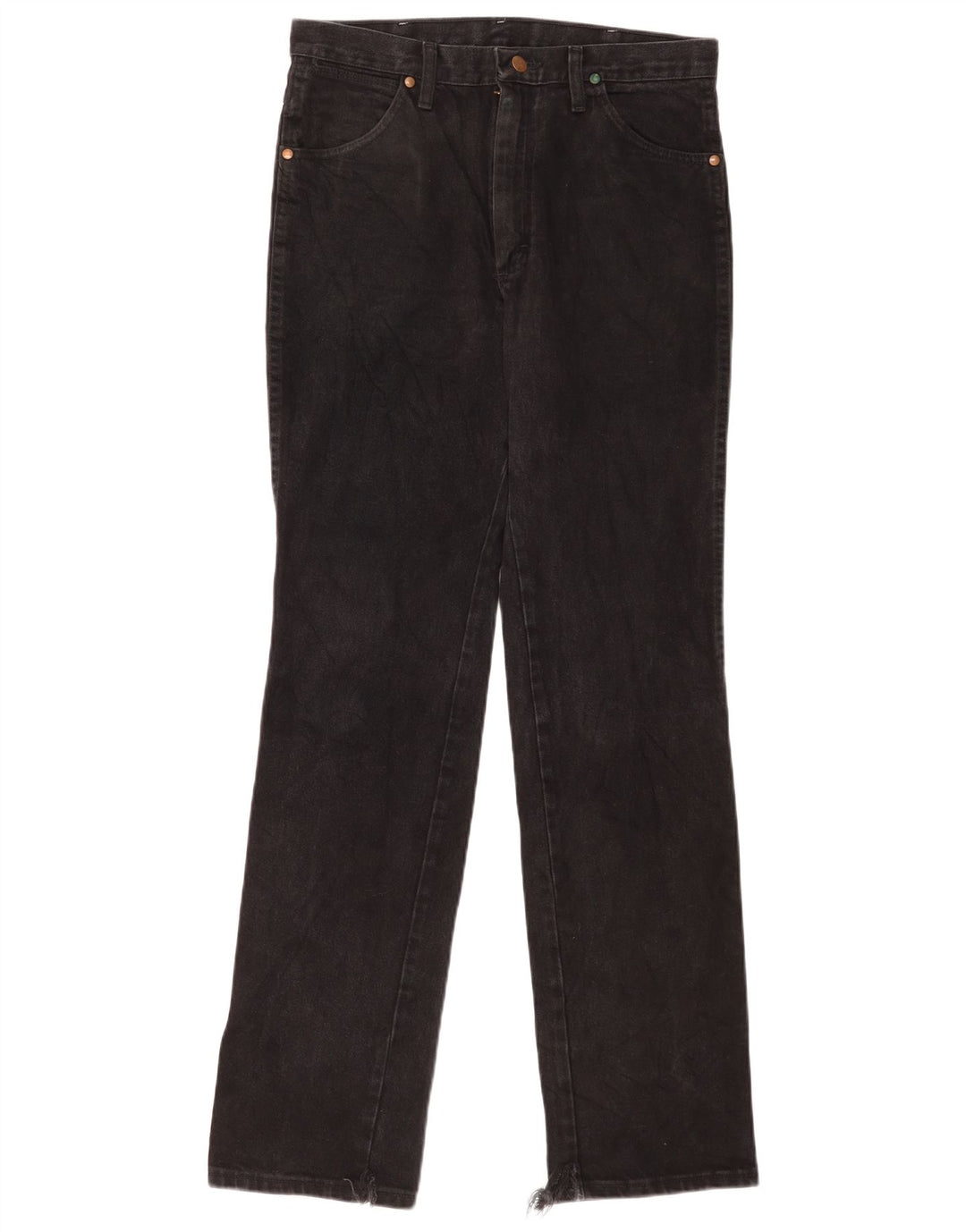 Γυναικείο ίσιο τζιν Wrangler W31 L34 Μαύρο βαμβακερό
