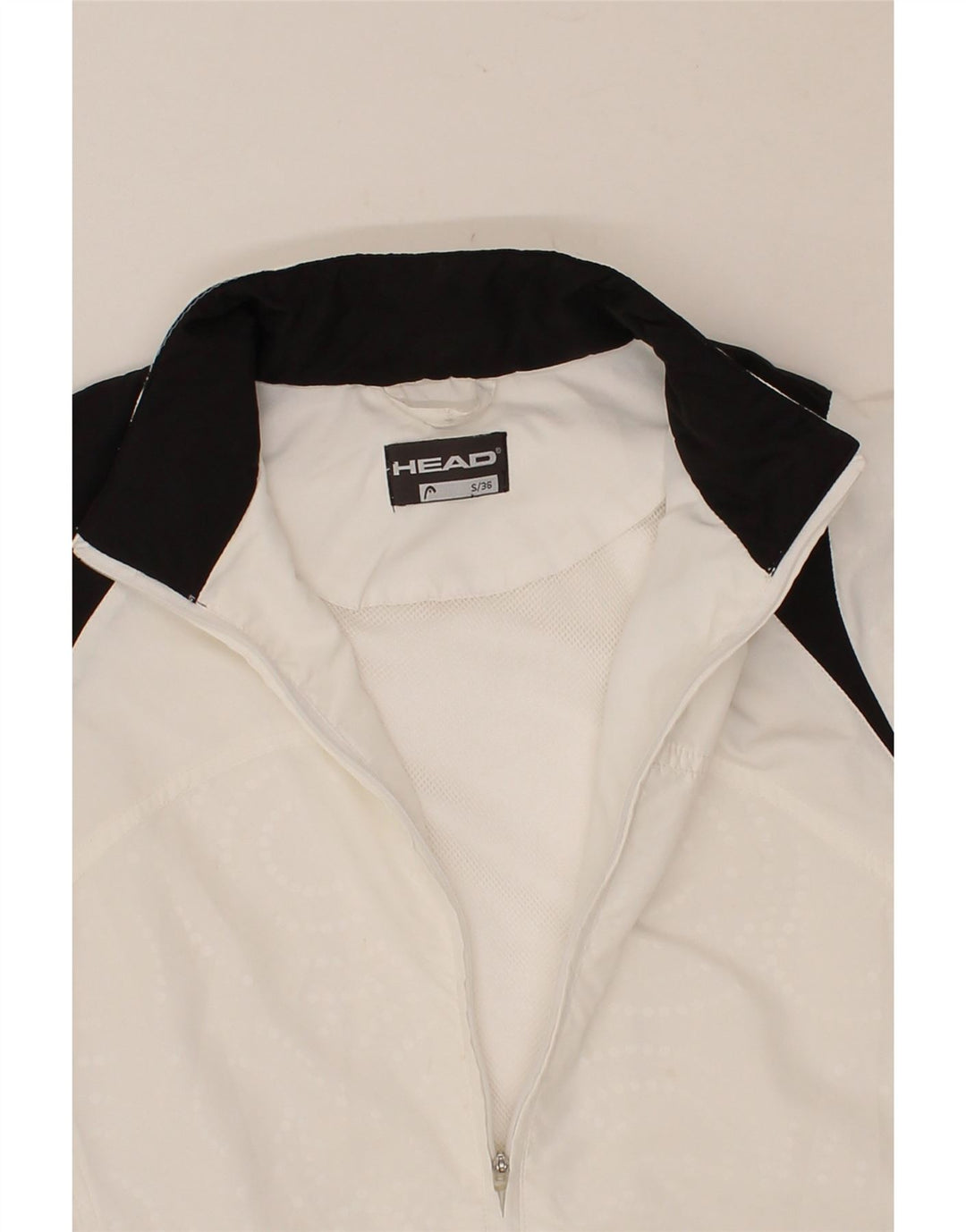 HEAD Mens Tracksuit Top Jacket UK 36 Small White Colourblock Polyester Vintage HEAD and Second-Hand HEAD from Messina Hembry 
