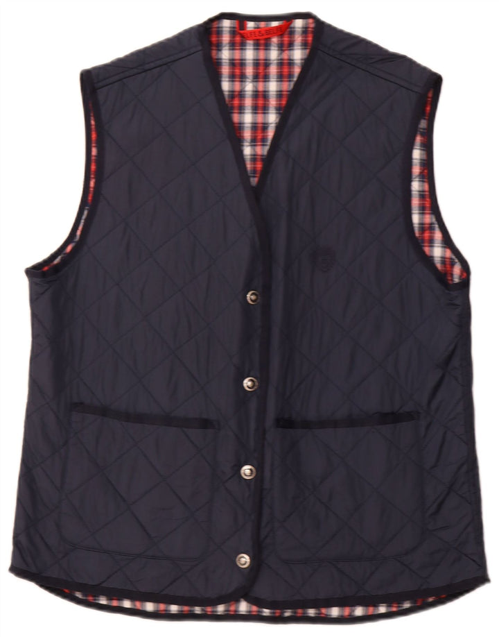 BELFE & BELFE Ανδρικά καπιτονέ Gilet IT 46 Small Navy Blue Nylon