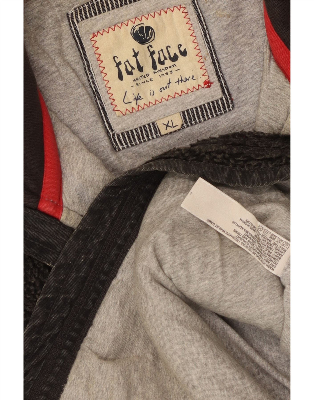 Ανδρικό Fleece Jacket Fat Face UK 42 XL μαύρο πολυεστέρα