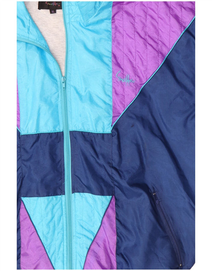 Ανδρική φόρμα VINTAGE Top Jacket XL Blue Colorblock Nylon