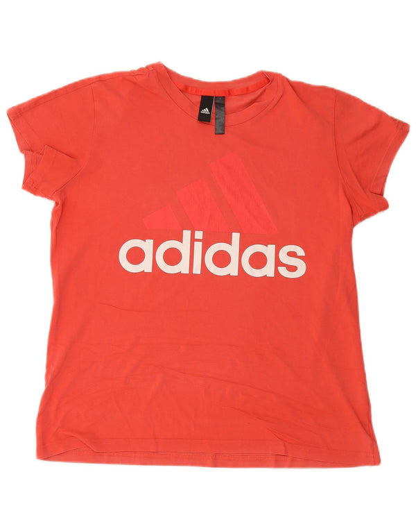 Γυναικείο γραφικό μπλουζάκι ADIDAS Top UK 18 XL κόκκινο βαμβακερό