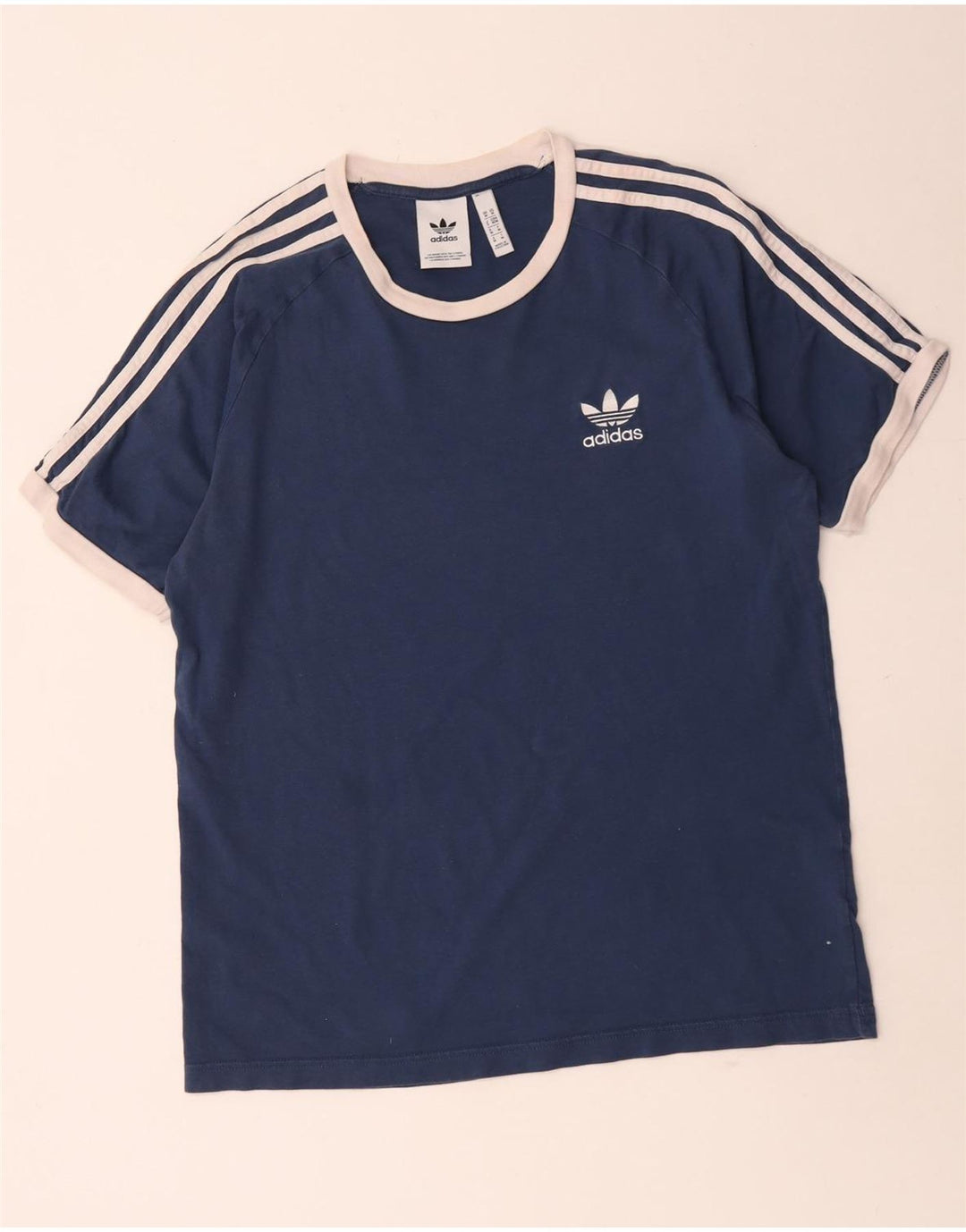 Ανδρικό T-Shirt Adidas Top Βαμβακερό μεσαίο Navy Blue