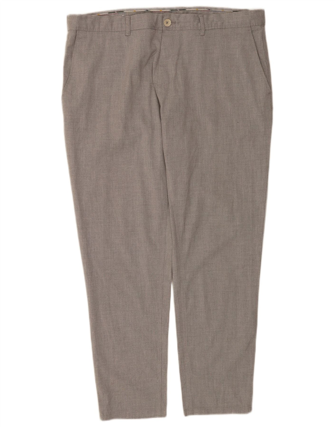 Zara Ανδρικό Slim παντελόνι Chino EU 48 XL W38 L29 Grey Polyester