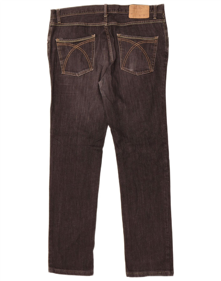 Ανδρικό τζιν Benetton Slim W36 L31 Μαύρο