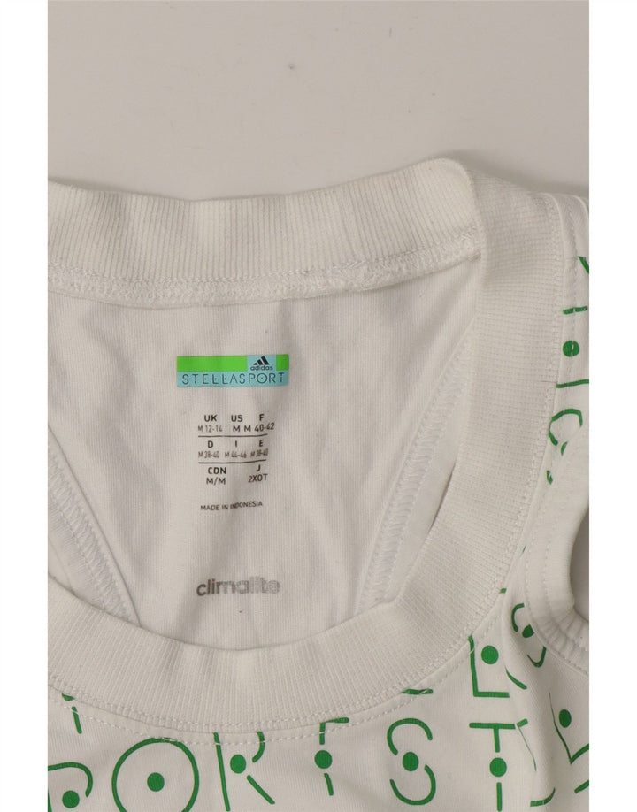 Γυναικείο Γραφικό Γιλέκο Adidas Stella Top UK 12/14 Medium White