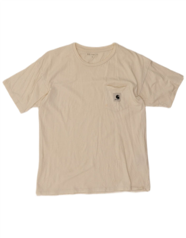 Carhartt Ανδρικό T-Shirt Top Μικρό λευκό βαμβακερό