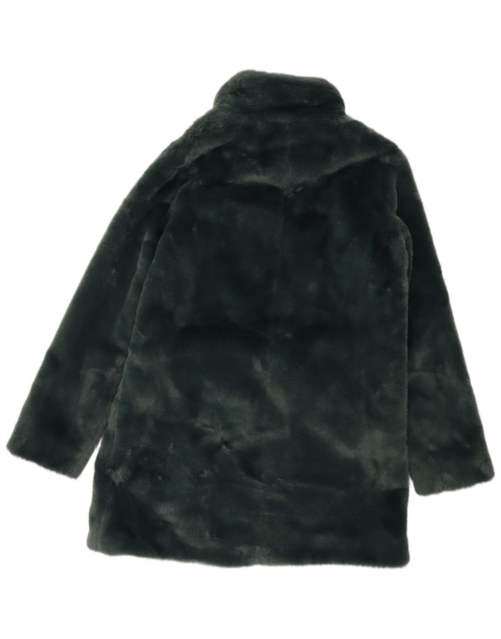 Fat Face Γυναικείο Πανωφόρι από Faux Fur UK 10 Small Green Polyester