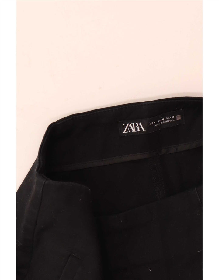 Zara Γυναικείο Ψηλόμεσο Παντελόνι Μεσαίο W28 Μαύρο