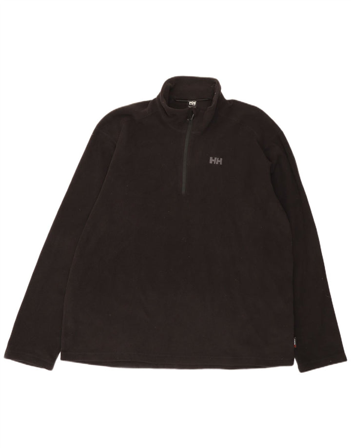 Helly Hansen Ανδρικό φερμουάρ με φερμουάρ Fleece Jumper 3XL μαύρο πολυεστέρα