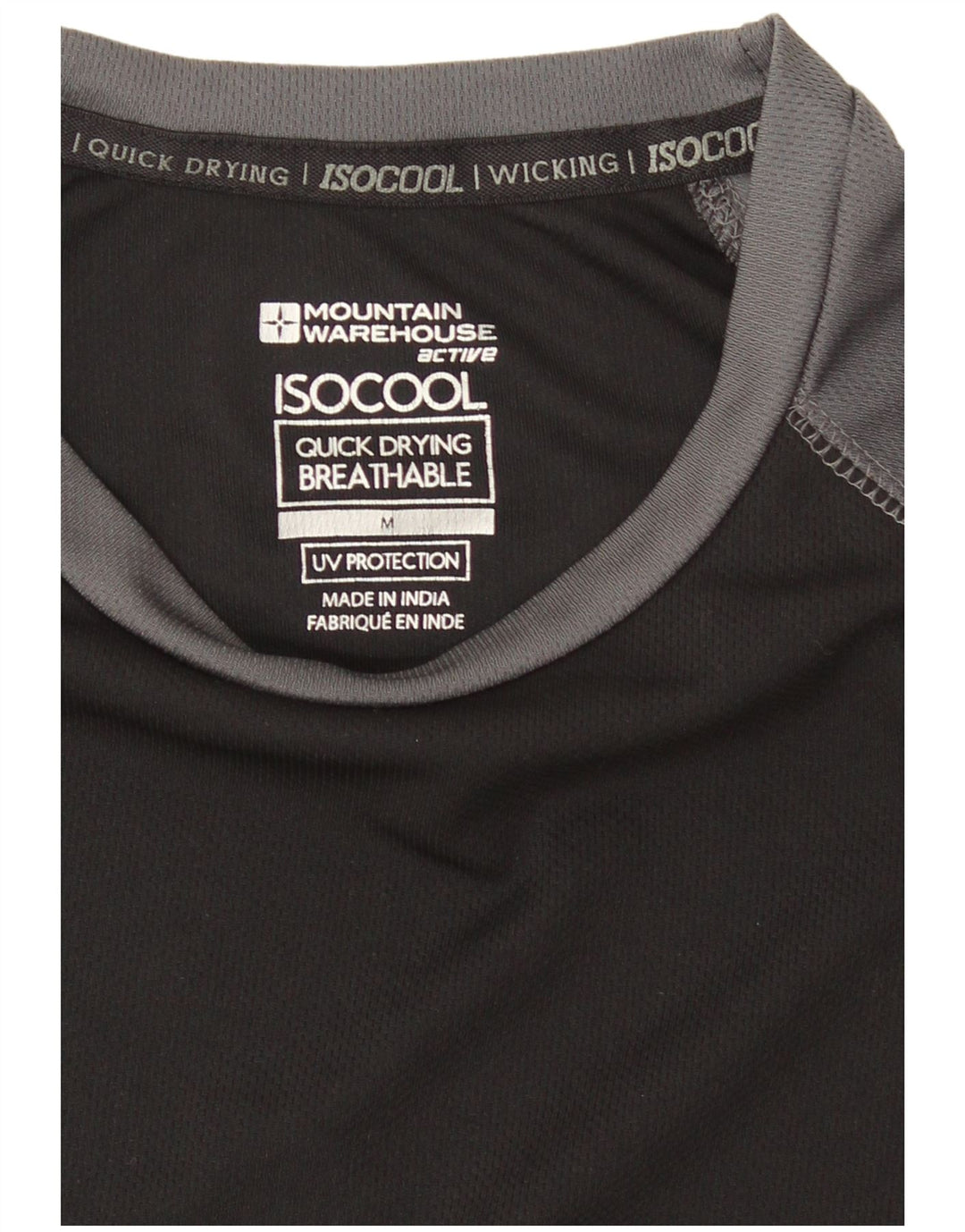 Ανδρικό T-Shirt Mountain Warehouse Top Medium Black Colourblock