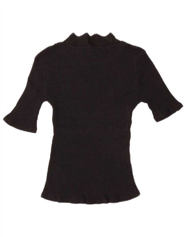 Zara Γυναικείο T-Shirt Top UK 14 Large Black